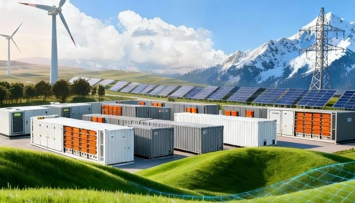 Aerial View of Photovoltaic Power Plant