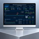GoWatron GWDT-MS Distributed Temperature Sensing System dashboard displaying temperature profiles, hotspot location, zone monitoring, fiber status and SCADA integration