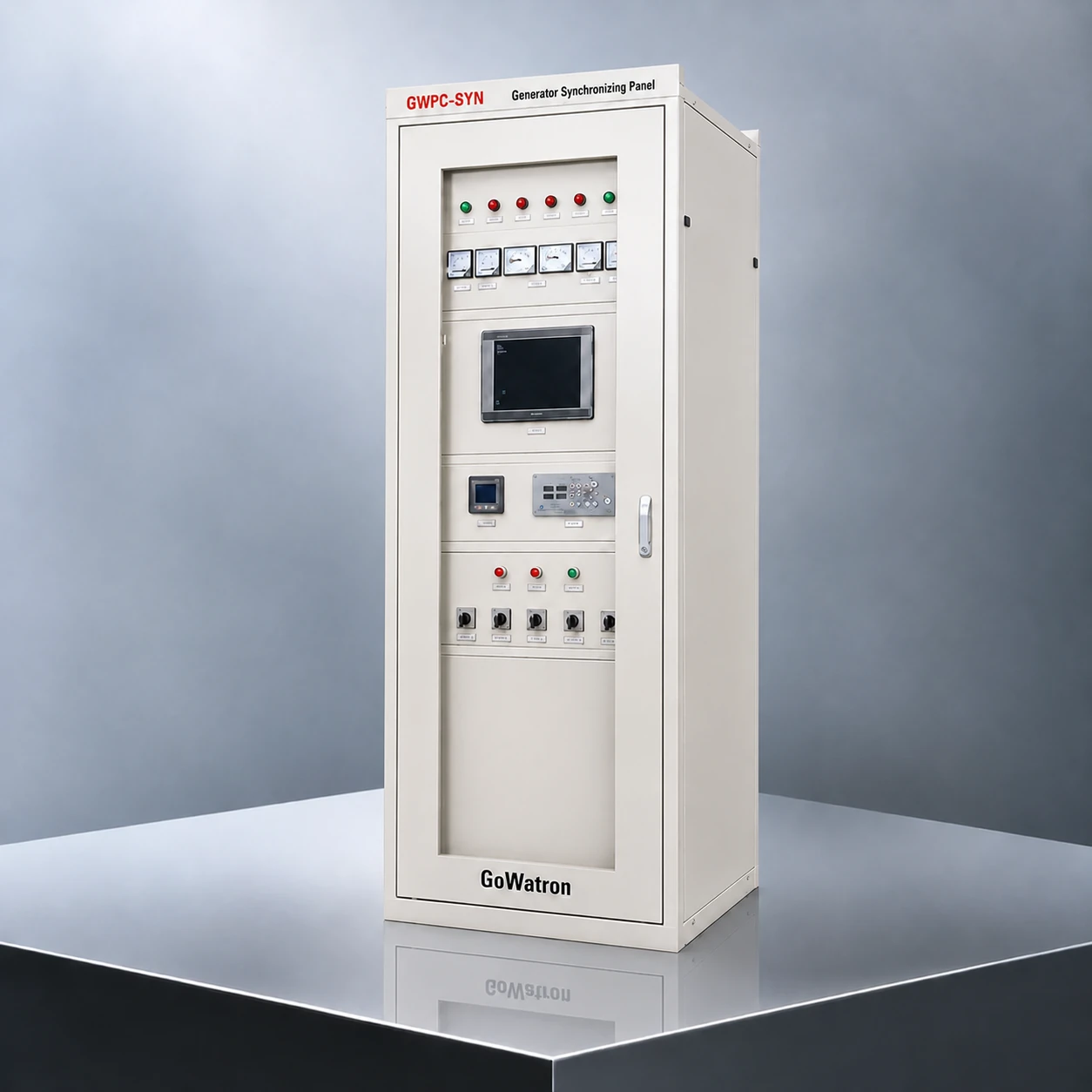 WPC-SYN generator automatic synchronizing panel by GoWatron