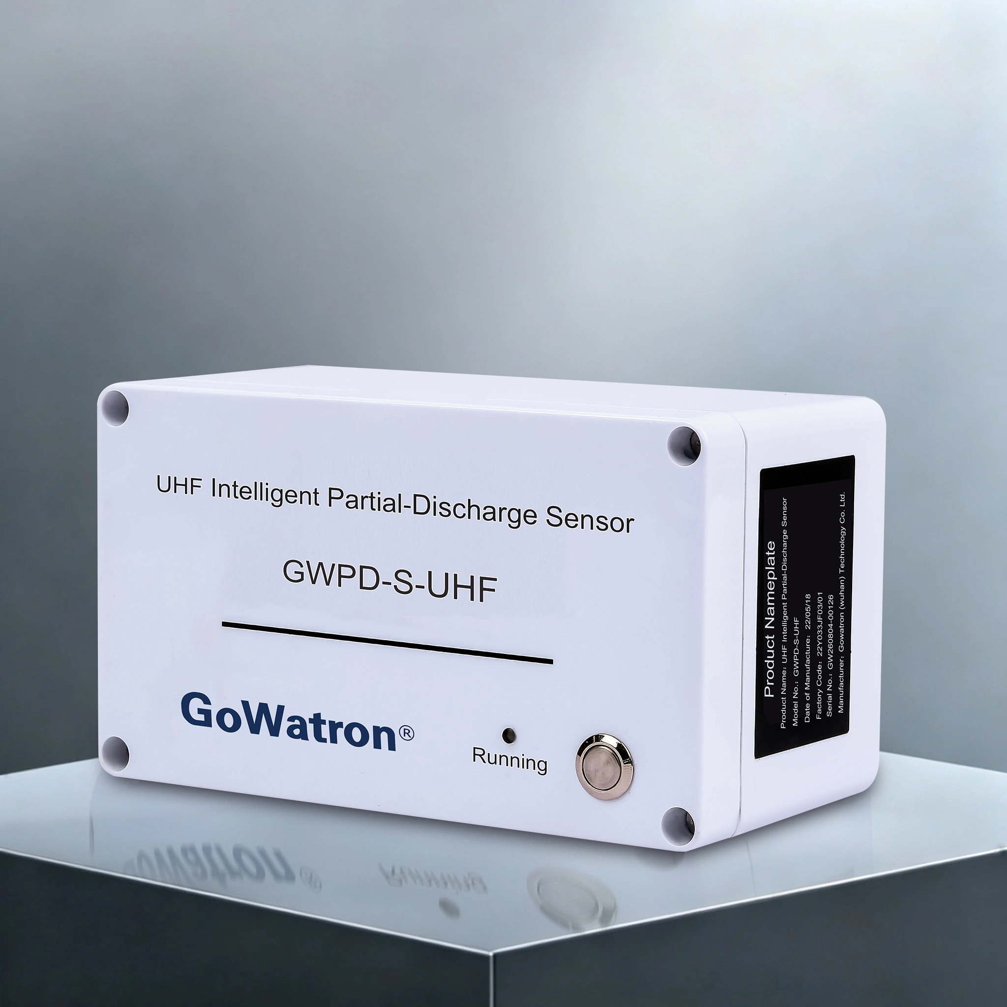 GWPD-S-UHF UHF Intelligent Partial-Discharge Sensor – Left Side View