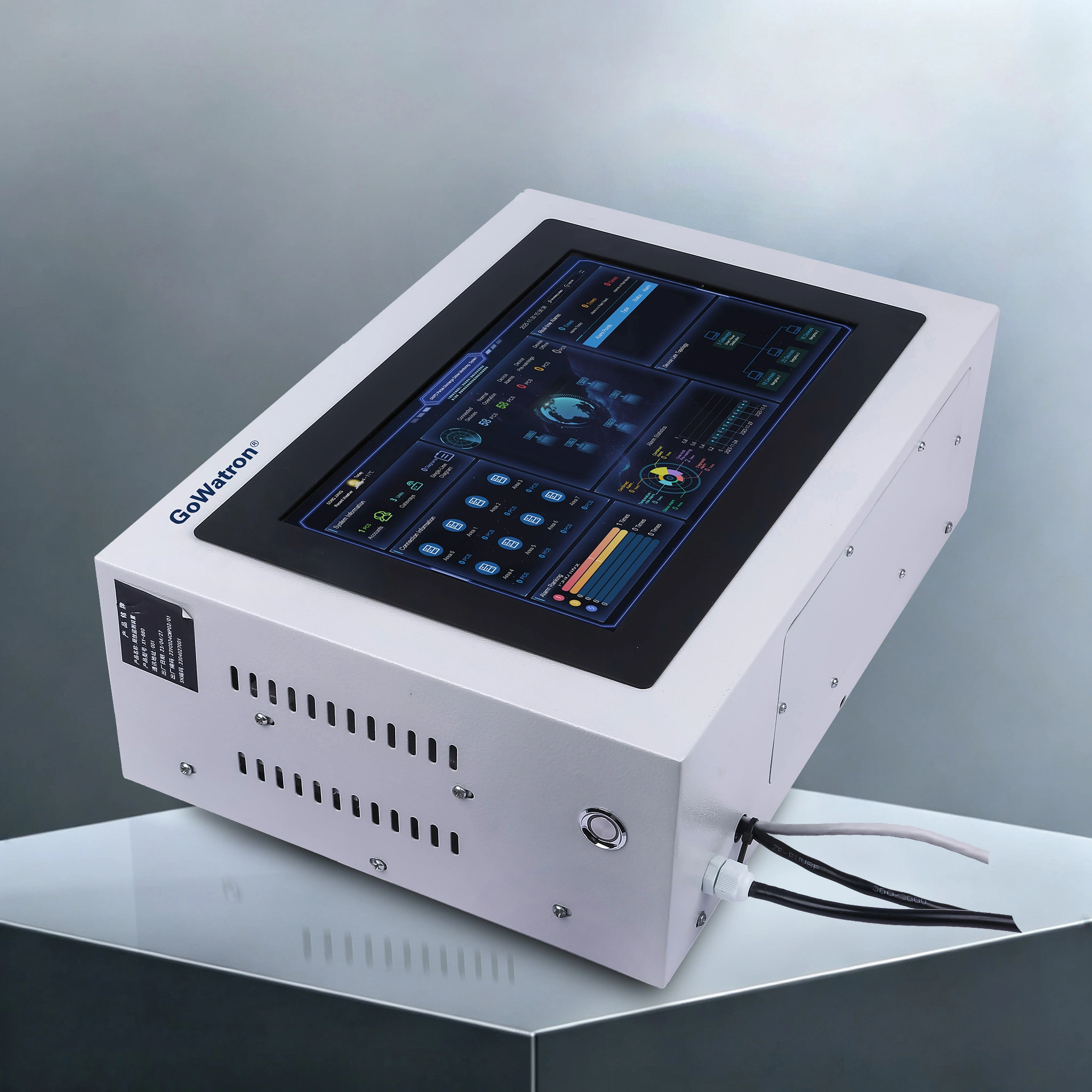 GWPD?HMI?14 Partial Discharge Monitoring HMI Unit – Left view