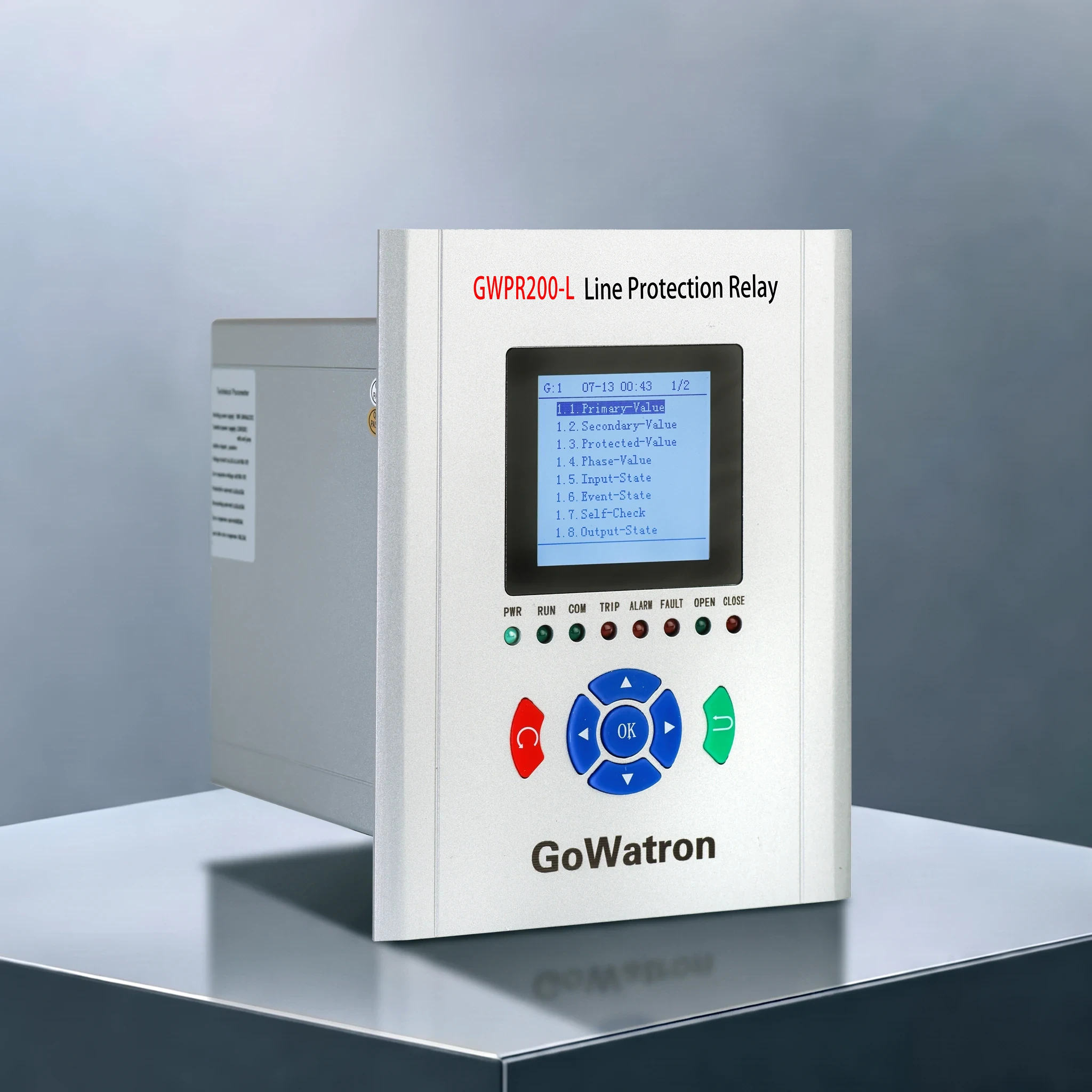 GWPR200-L Feeder Protection Relay Right View
