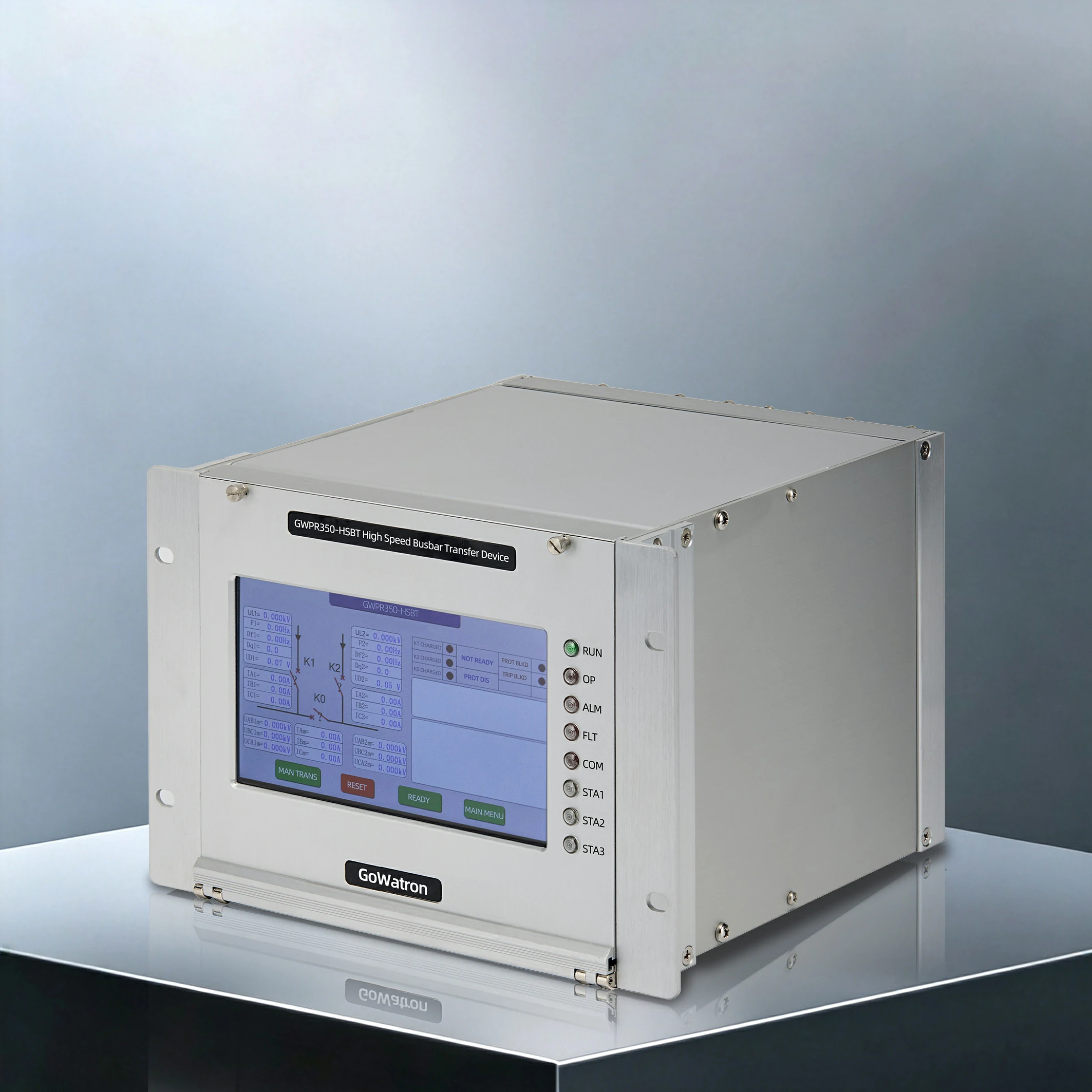 GWPR350‑HSBT High‑Speed Busbar Transfer Device — Left View