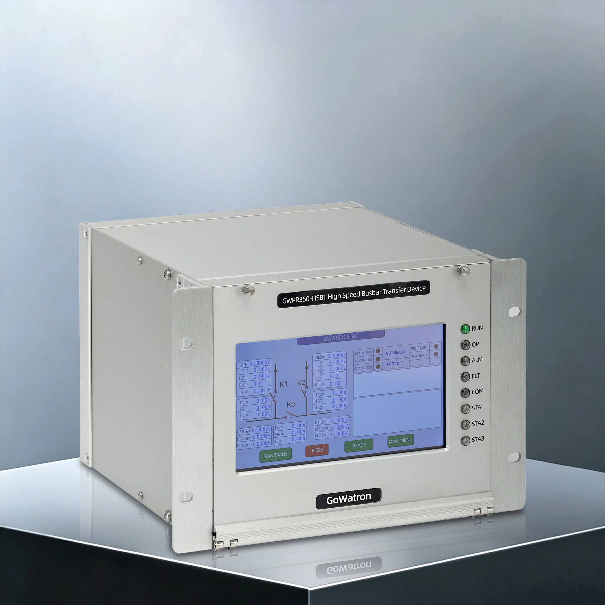 GWPR350‑HSBT High‑Speed Busbar Transfer Device — Right View